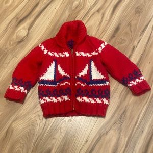 Baby Cowichan Hand Knit Kids Sweater size 4t